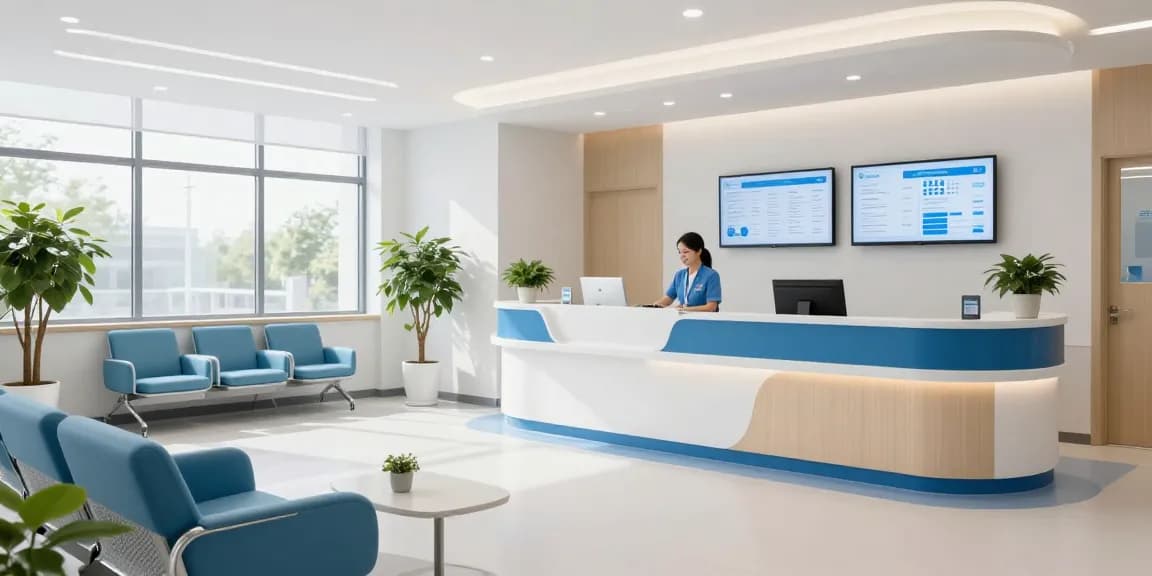 luck8 healthcare services providing patient care in a modern health clinic with comforting atmosphere.