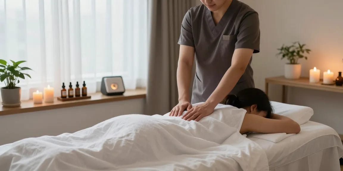 Experience relaxation with 오산출장마사지 in a serene spa setting with calming ambiance and professional therapist.