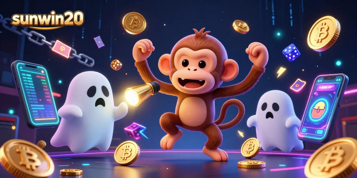 Engage in the thrilling world of sunwin20 as a ghost-hunter puppy tracks a mischievous poltergeist monkey juggles casino treasures.