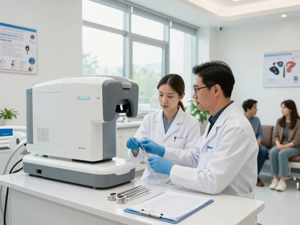 Dental news covering modern equipment in a dental clinic with professionals at work.