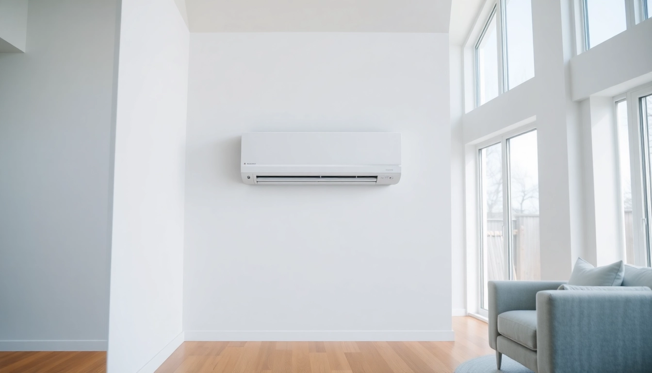 See how the Mitsubishi mini split ac blends beautifully in a contemporary living room.