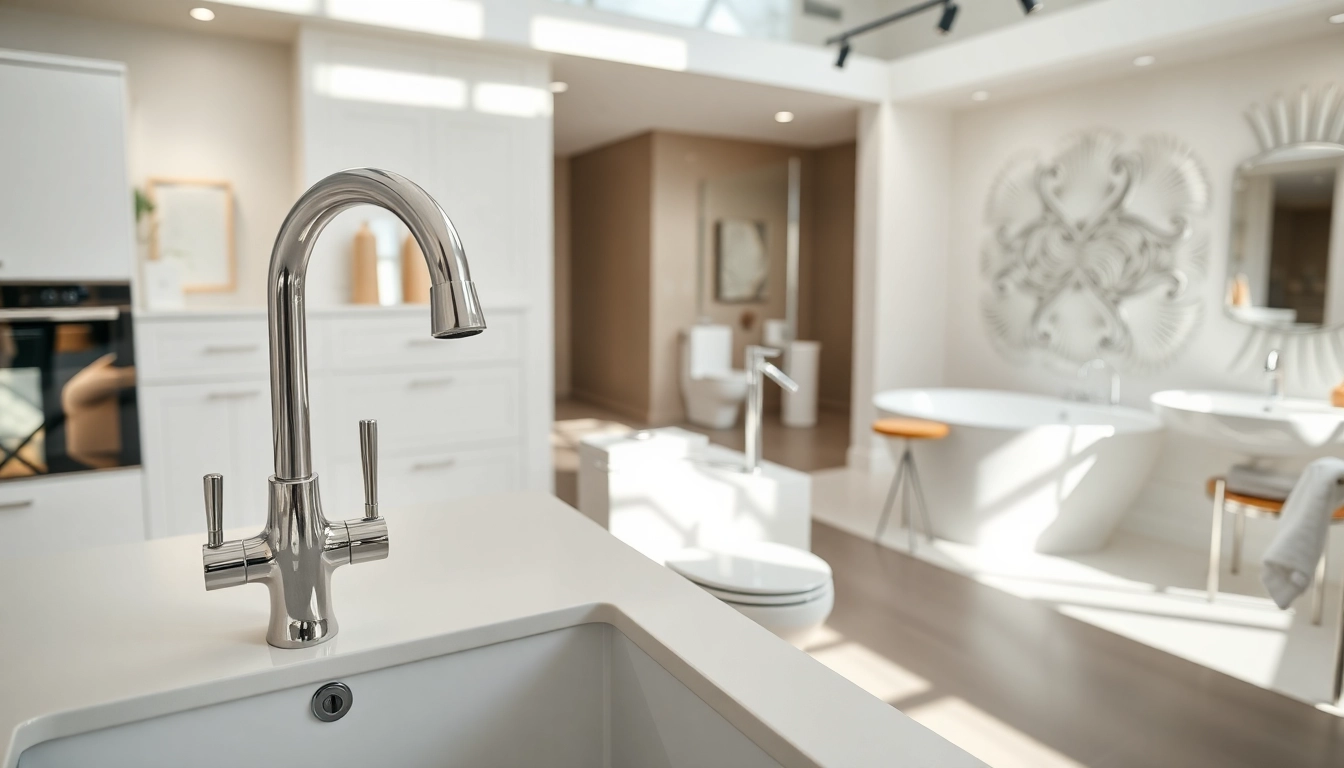 Showcasing American Standard kitchen and bathroom fixtures in a luxurious environment.