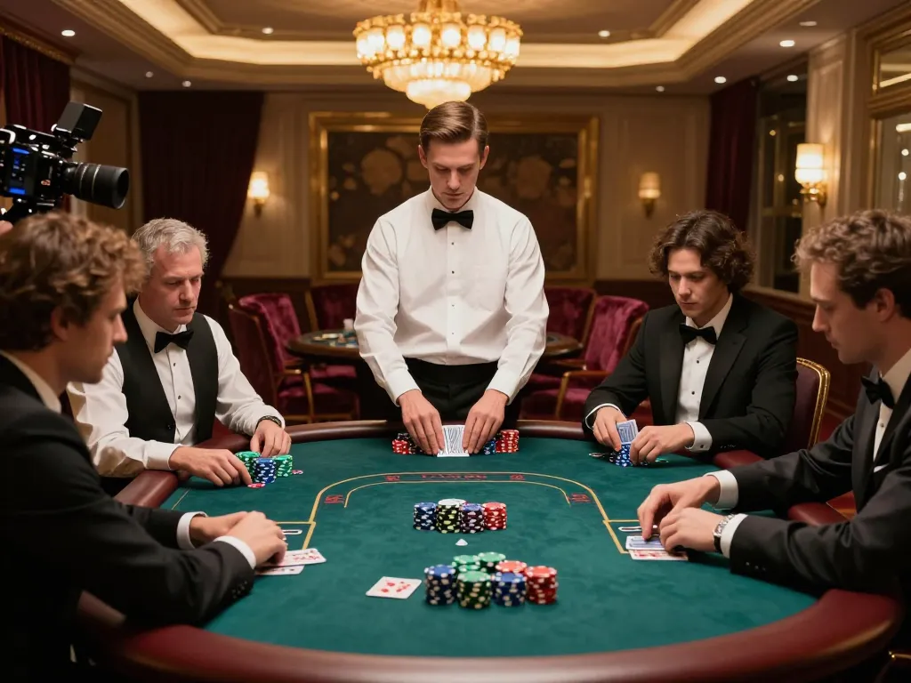 Experience high-stakes poker at 88xeng casino with players concentrated on strategic moves.