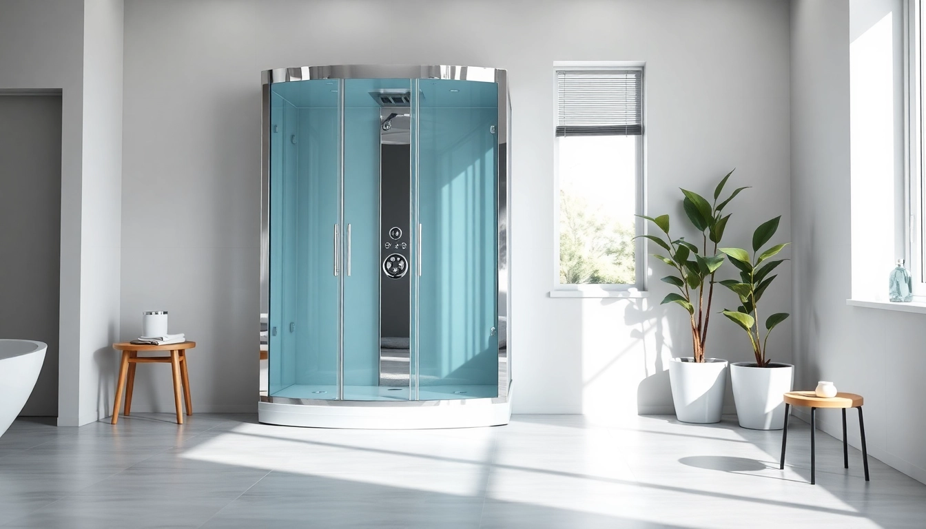Erleben Sie die stilvolle sonni Duschkabine in modernem Badezimmer-Design, elegant und einladend.