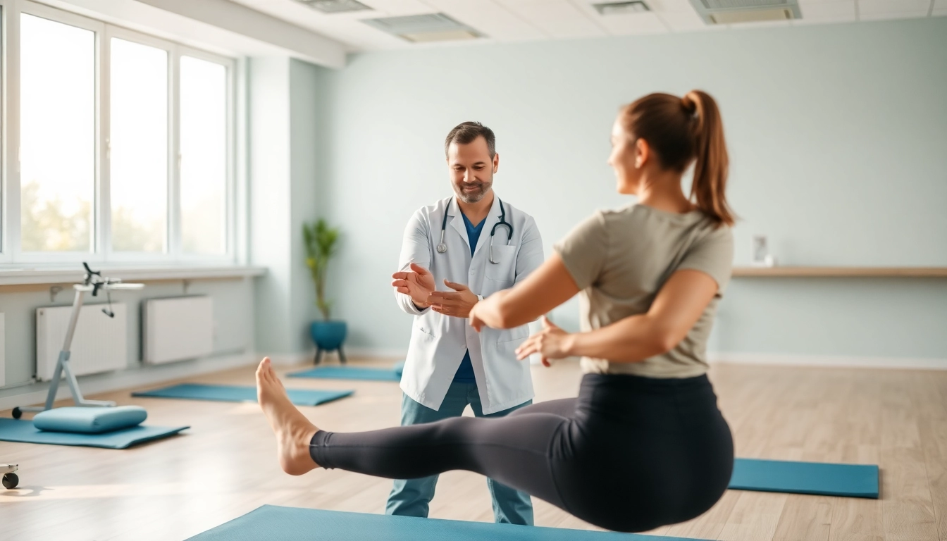 Demonstrating effective back pain solutions with personalized therapy guidance.