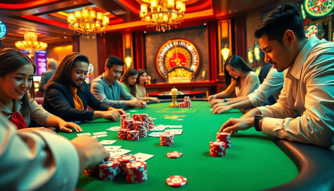 Experience the exhilarating atmosphere of PG88 casino with luxury gaming elements and high-stakes excitement.