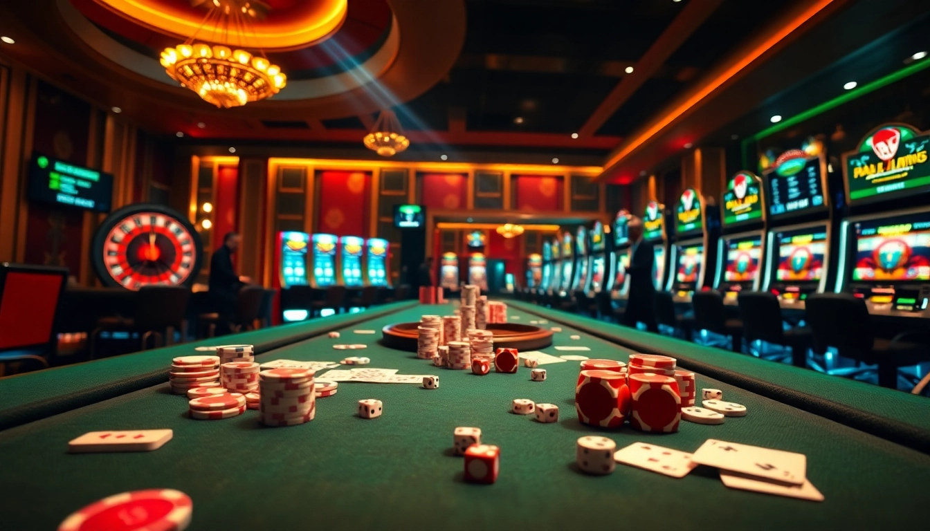 Experience thrilling play with poker chips and cards at https://f168.tools/ casino gaming table.
