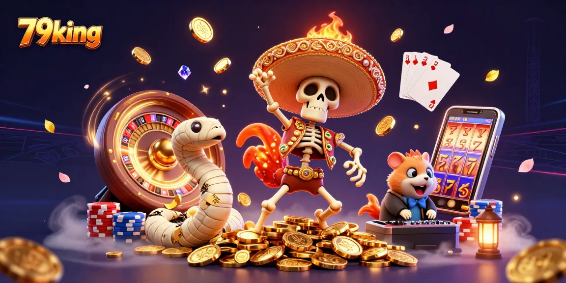 Experience thrilling wins at 79king with vibrant 3D casino action filled with golden coins and big games.