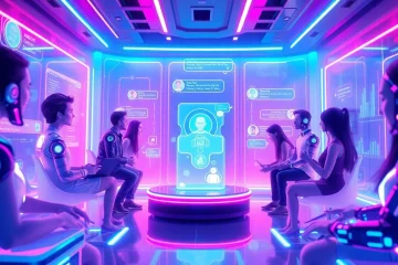 Immersive chatroom showcasing AI characters and user interactions - crush on ai