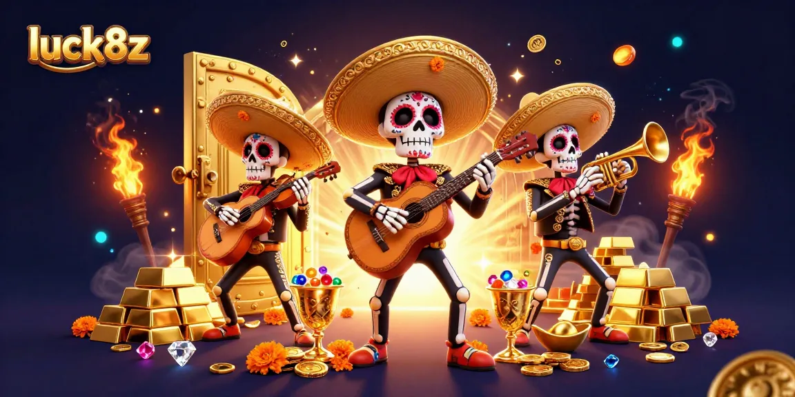 Engage in thrilling gameplay at luck8z with immersive 3D casino illustrations featuring vibrant characters and elaborate gambling elements.